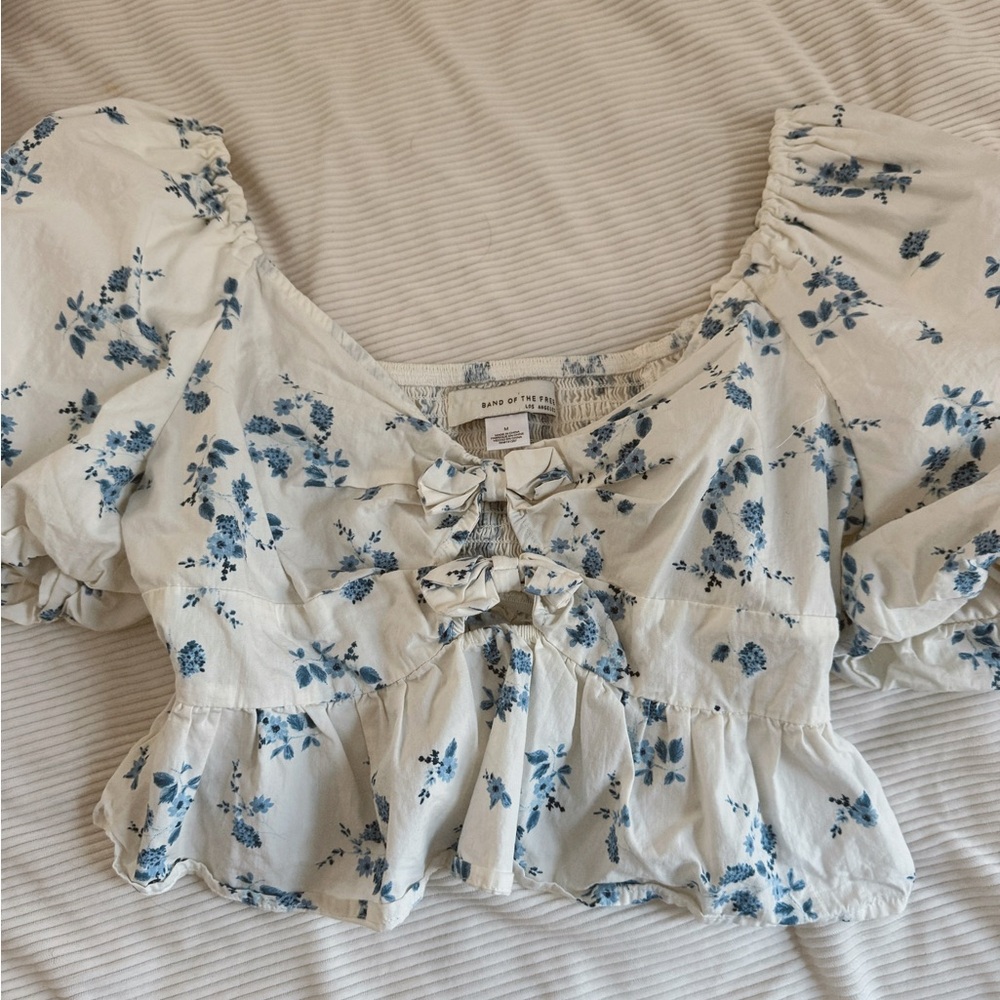 Floral Puff Sleeve Top